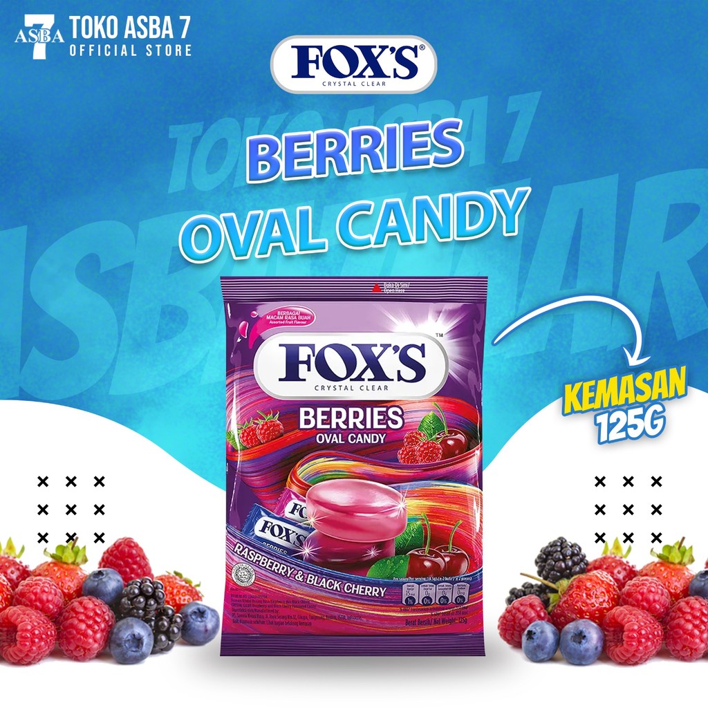 

FOXS BERRIES OVAL CANDY 125G