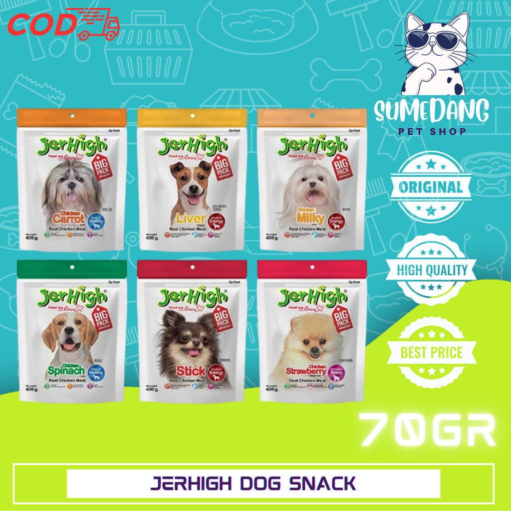 JERHIGH Dog Snack / Cemilan Treats Anjing / Jerhigh Stick Snack Anjing