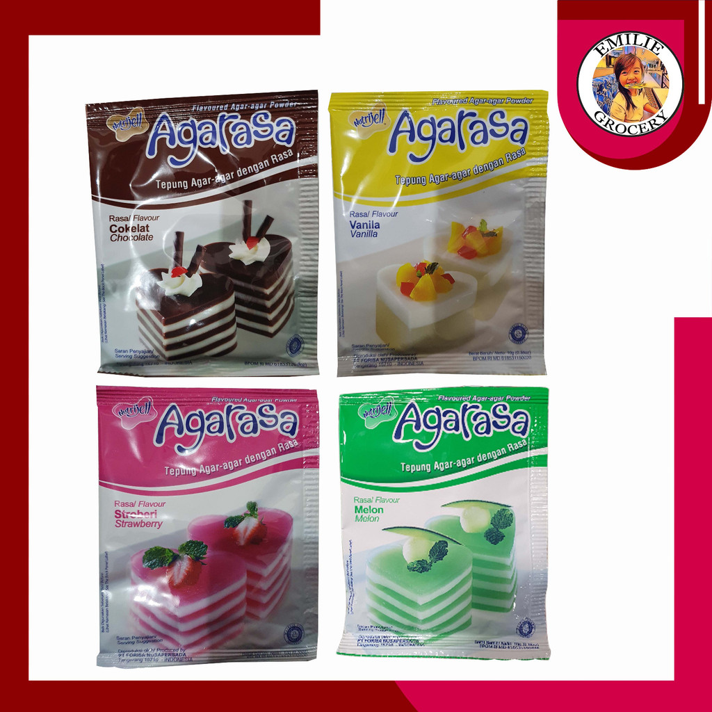 

Nutrijell Nutrijel Agarasa All Variant Coklat Vanila Strawberry Melon