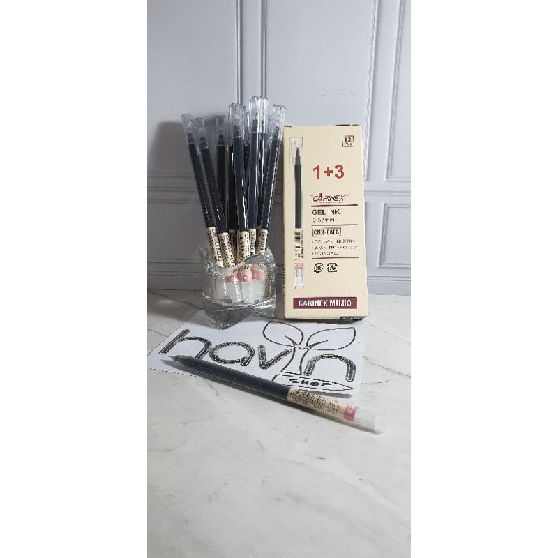 

(12pc) pen gel bagus tinta Japan/pen gel hitam/pena gel/MUJI O/JUMBO TANK ODEMEI