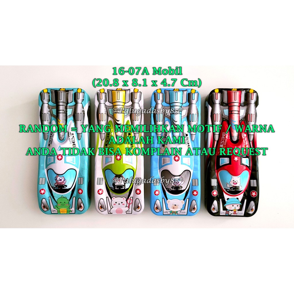 

(1 Biji) GROSIR Kotak Pensil Kaleng Mobil 20.8 x 8.1 x 4.7 Cm / Kotak Pensil Kaleng SPIMP 16-07A Car