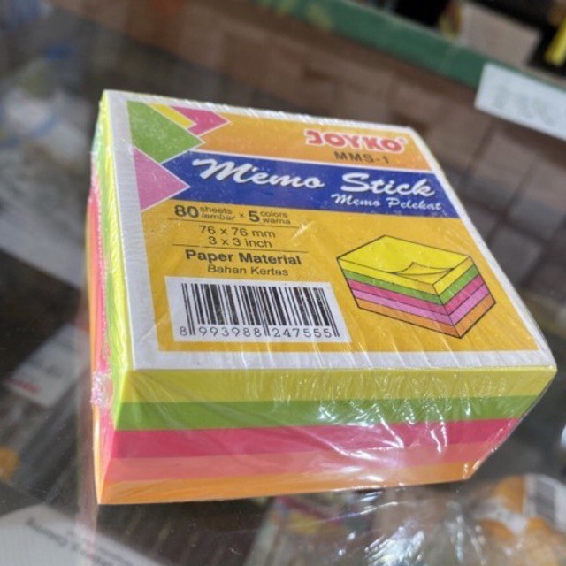 

Memo stick MMS 1 / Memo Pelekat Stiker warna MMS-1 MMS1 Joyko