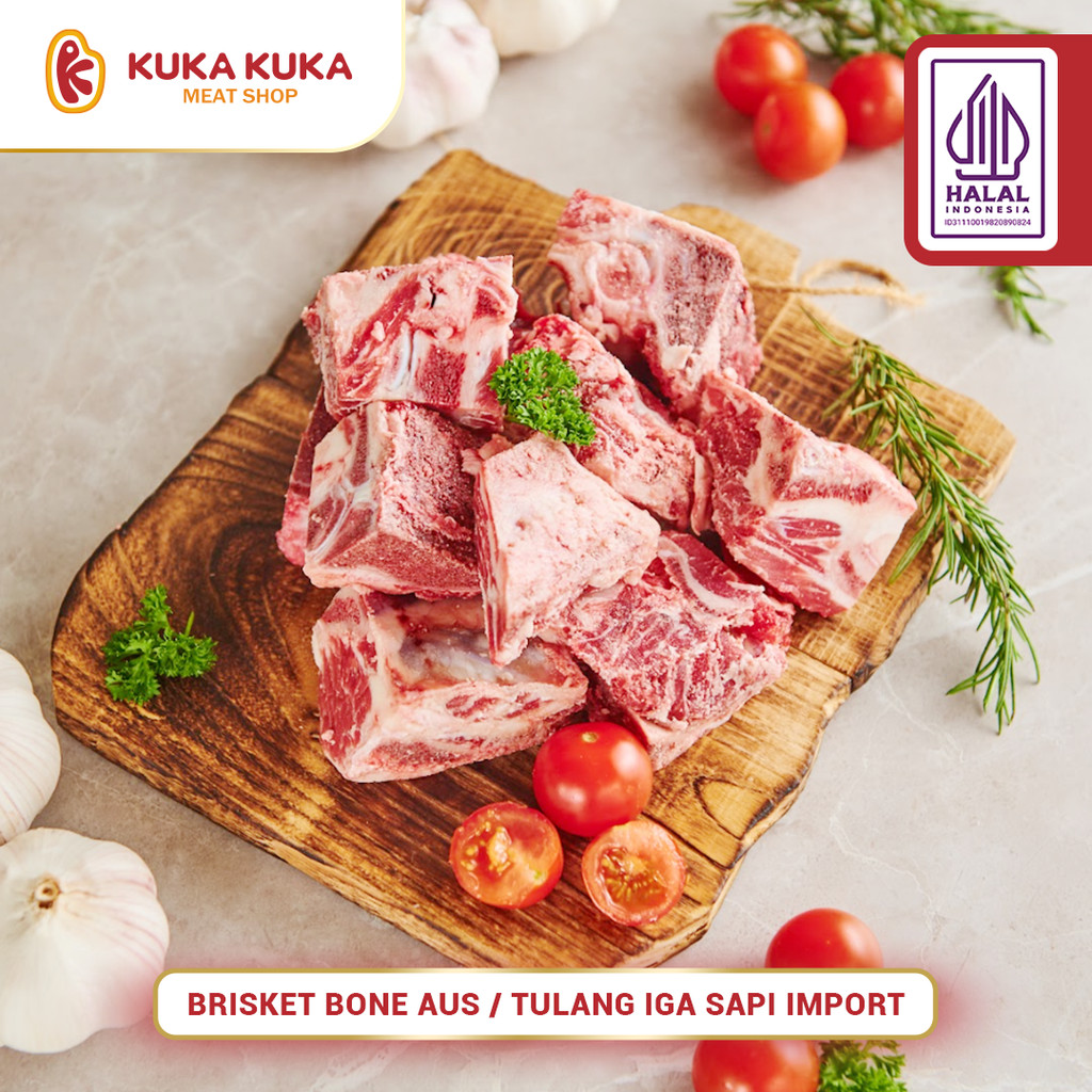 

Brisket Bone Aus / Tulang Iga Sapi Import / Tulang Sapi Muda 1kg/500gr