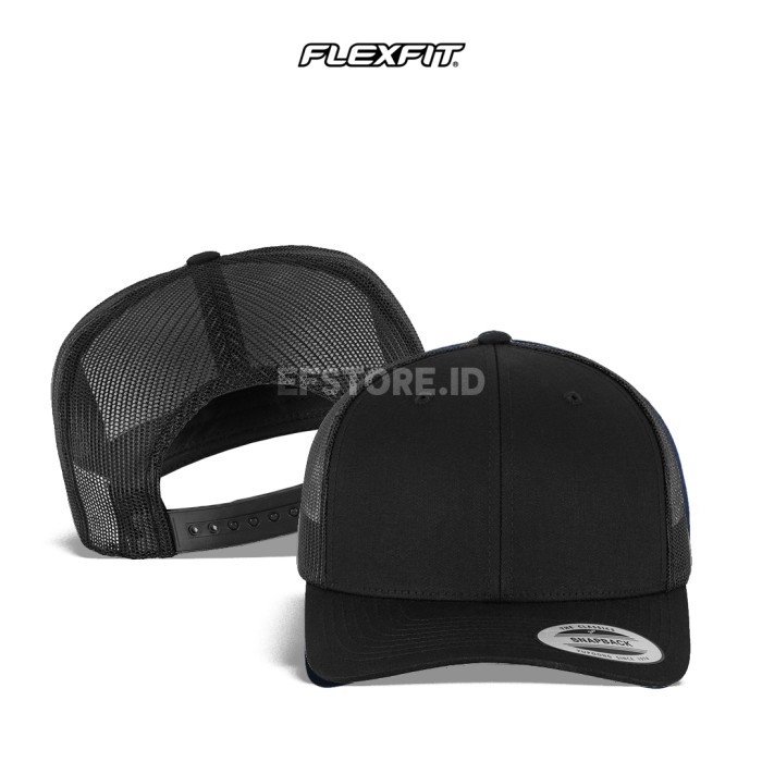 Topi Polos Jaring/Trucker Baseball Flexfit Yupoong 6606  - khaki