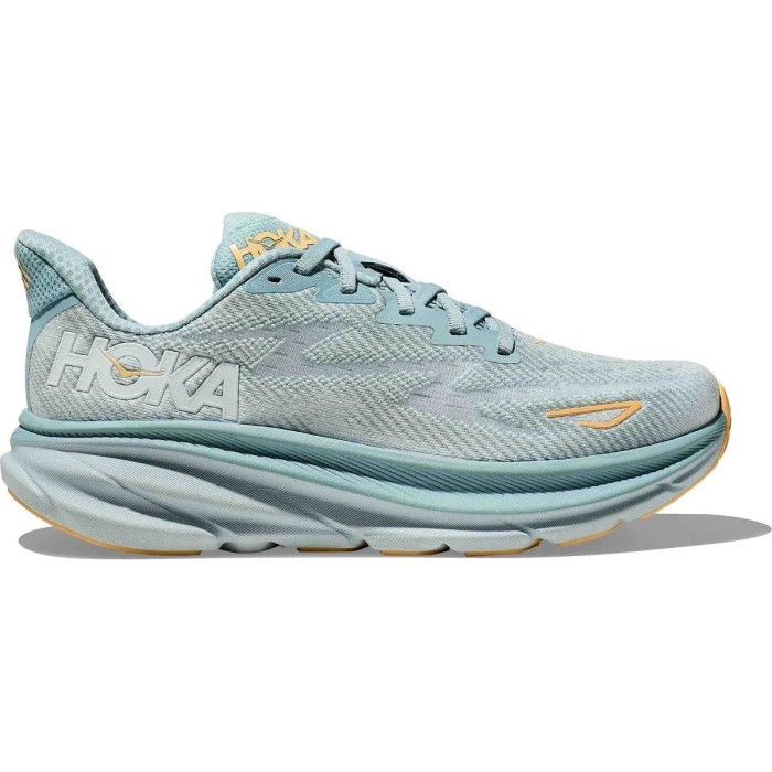 ✨TERLARIS  -Sepatu HOKA ONE ONE CLIFTON 9 ROAD RUNNING SHOES - CLOUD BLUE - 38