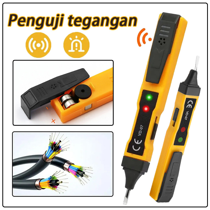 Pena Uji Digital Detektor Tegangan AC Pena Tipe Multimeter Pena Detektor Garis Api Nol Pena