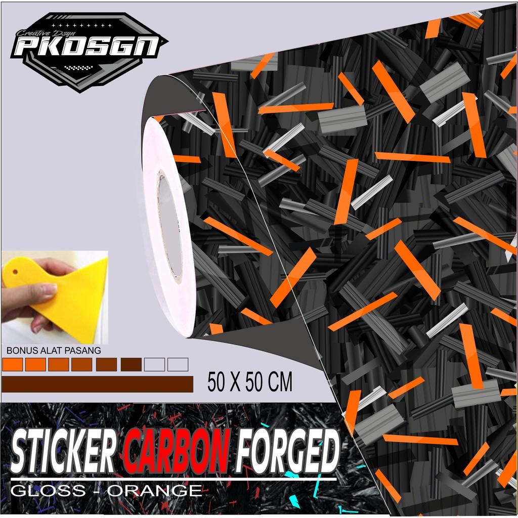 STIKER CARBON FORGED STIKER CARBON FORGED 50 X 50 CM