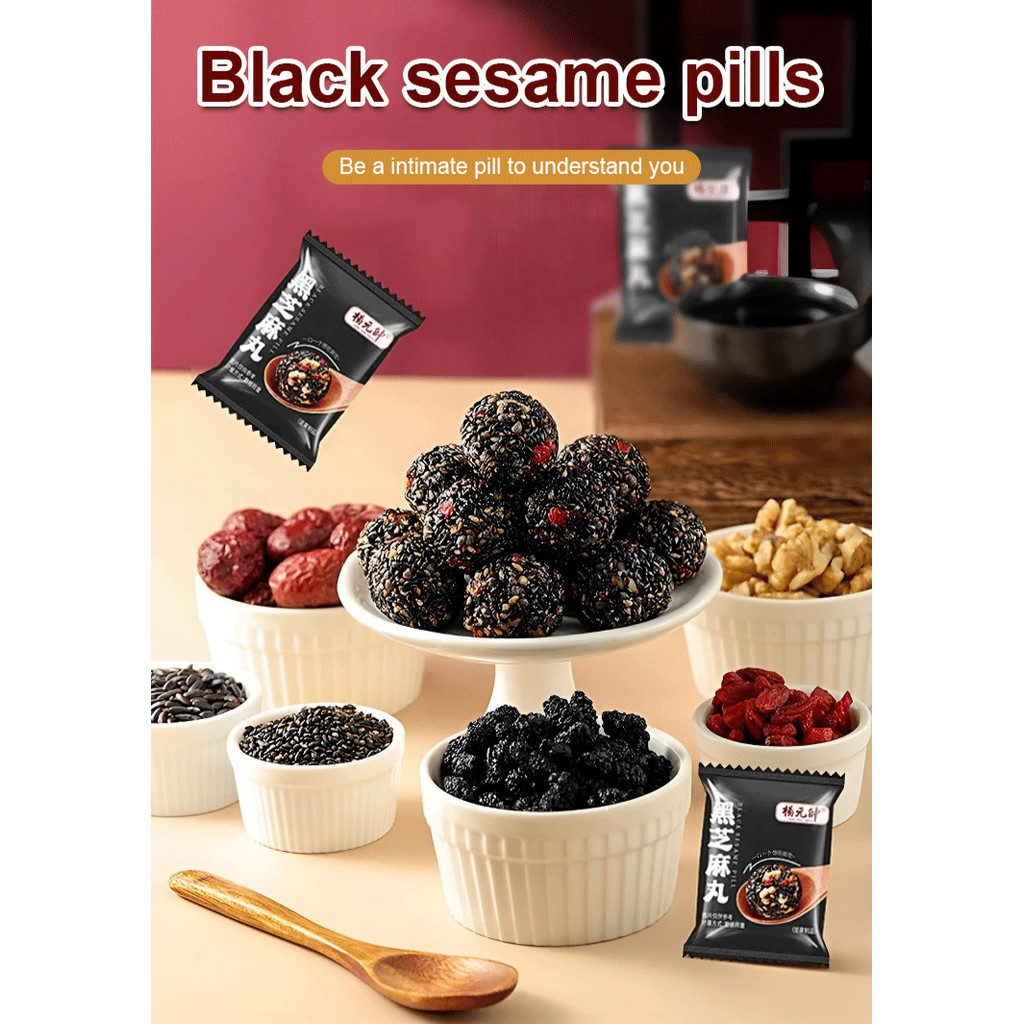 

✨【Beli 2 Gratis 1】 250g Pil Wijen Hitam Murbei Kenari/Pil Wijen Hitam Tanpa Sukrosa Tambahan/Anti-Penuaan Dan Pengisian Qi Dan Darah/Pil Wijen Penghitam Uban/Pil Wijen Wolfberry Penguat Ginjal/Pil Wijen Meningkatkan Sirkulasi Darah