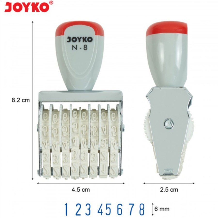 

JOYKO N-8 Number stamp stampel angka nomor 1Pcs