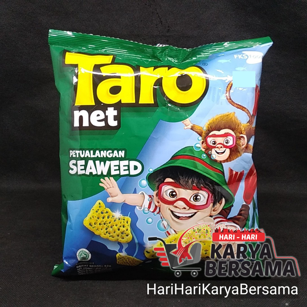 

MAKANAN RINGAN SNACK TARO NET SEAWEED 62GR