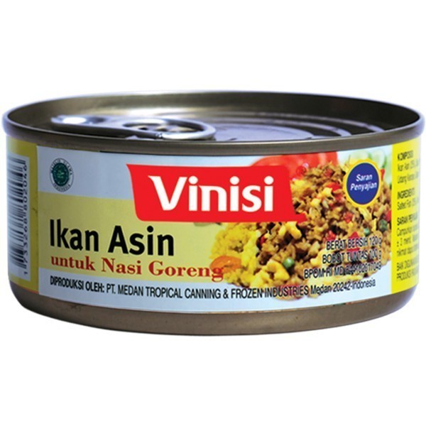 

VINISI IKAN ASIN KALENG 120G Harga Termurah