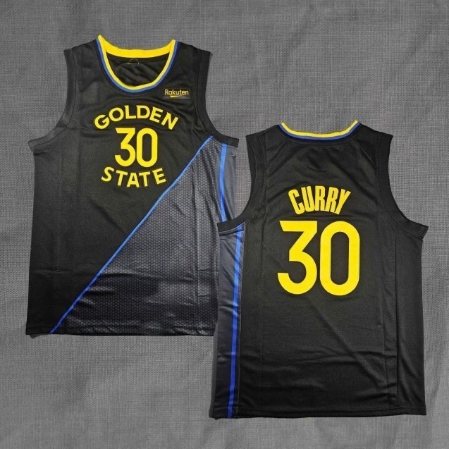 BAJU JERSEY BASKET SWINGMAN STEPH CURRY GOLDEN STATE WARRIORS CITY EDITION 2025 HITAM #30