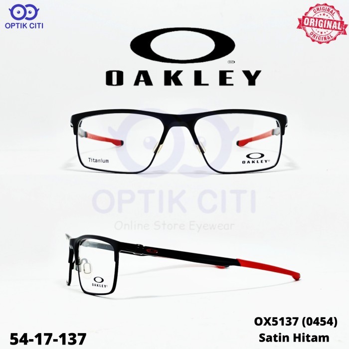 frame kacamata sporty pria titanium original Oakley CATRIDGE OX 5137 - Satin Black