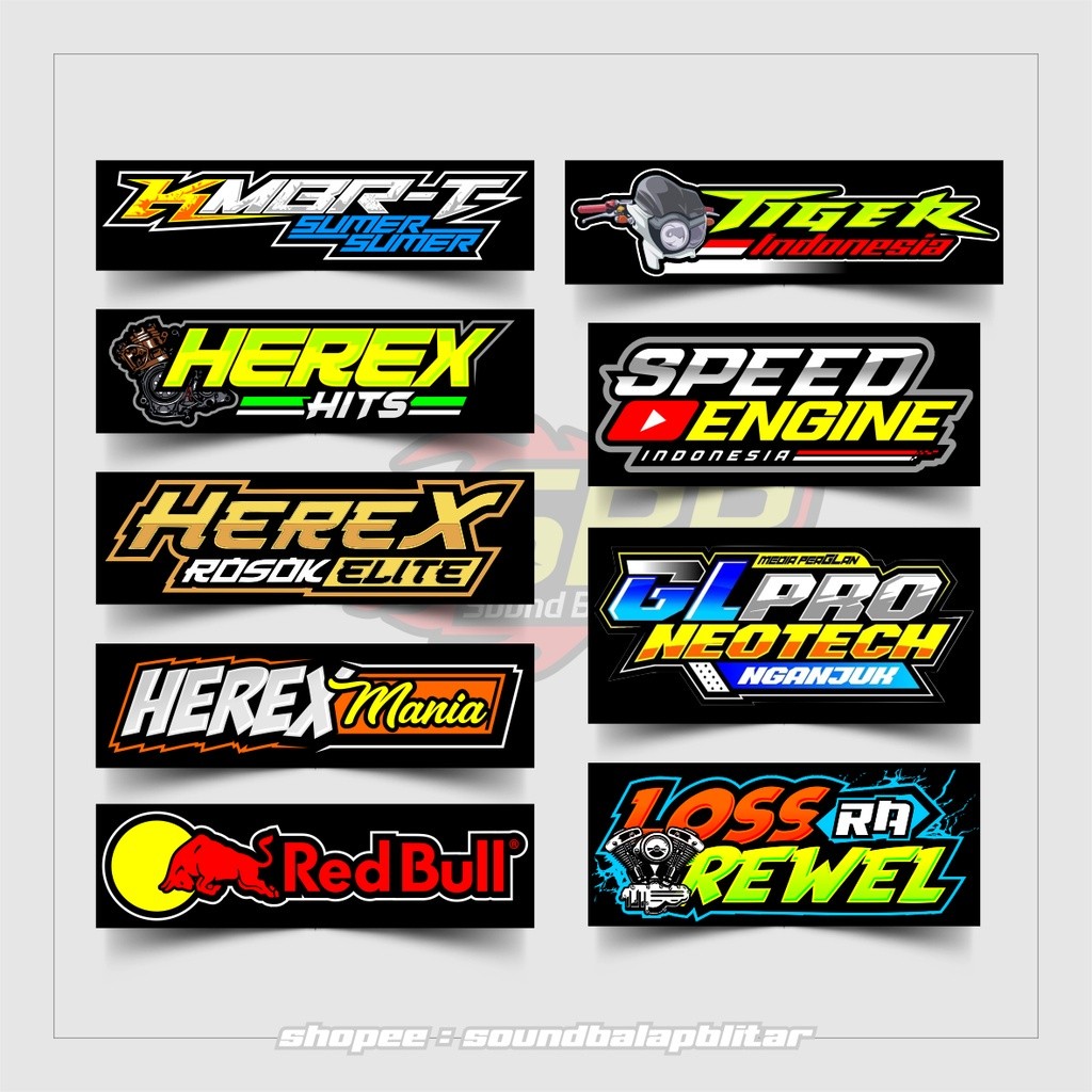 Cetak Kilat - - Stiker Herex Racing Vynil Bijian Anti Air loss ra rewel