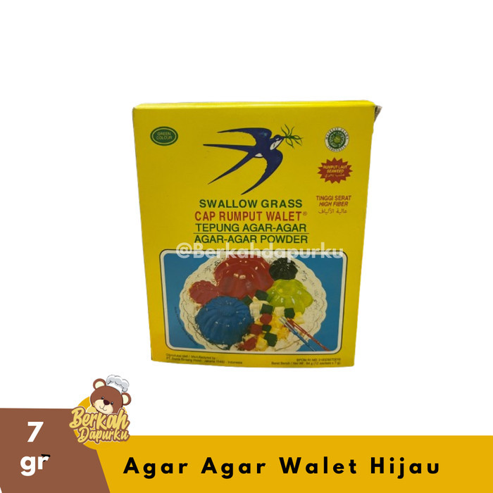 

Agar Agar Rumput Walet Hijau 7 Gram Agar Swallow Jelly Powder Termurah