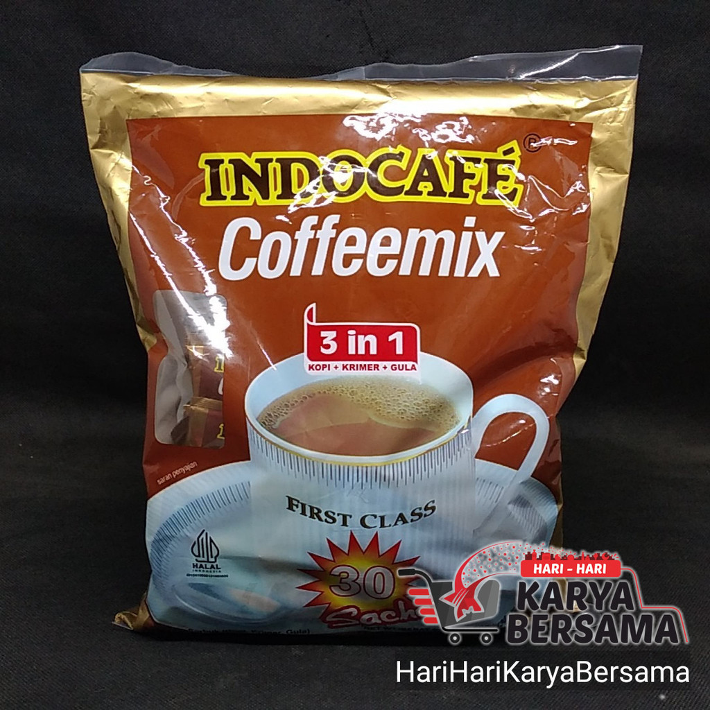 

MINUMAN BUBUK KOPI INSTAN INDOCAFE COFFEEMIX 3-IN-1 BAG 30'S X 20GR