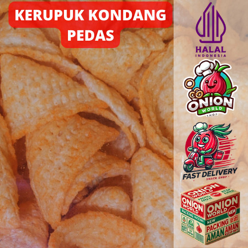 

UWD KERUPUK KONDANG PEDAS 100gr Yola Yola Ciki Terompet Snack Terompet Potato Corn Kerupuk Kentang