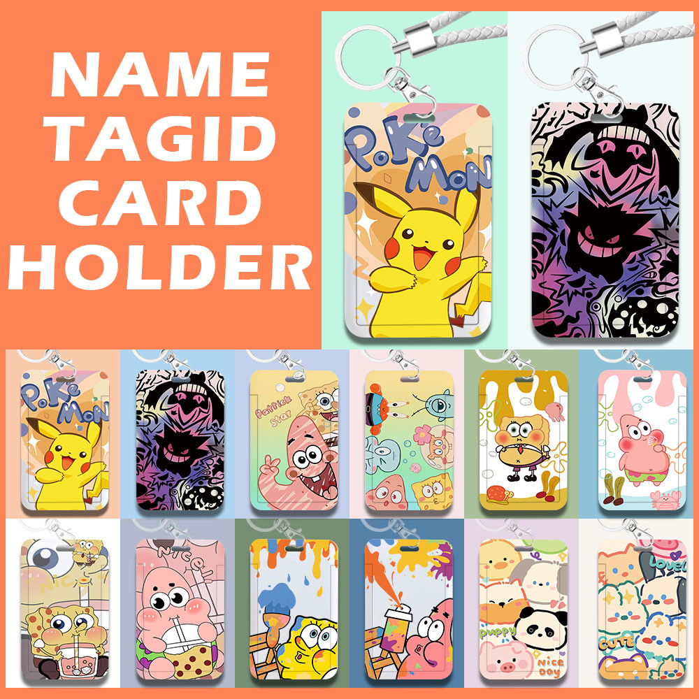 

ID CARD HOLDER MOTIF Pok é mon Pikachu and Genggui PHOTOCARD PHOTO CARD