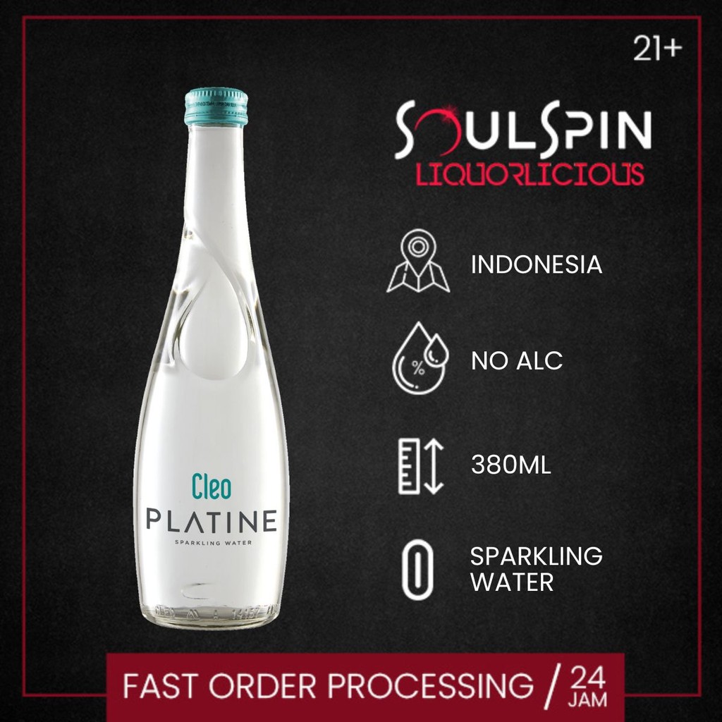 

Cleo Platine Sparkling Mineral Water 380ml ( Khusus Instan - Only Instant Delivery )