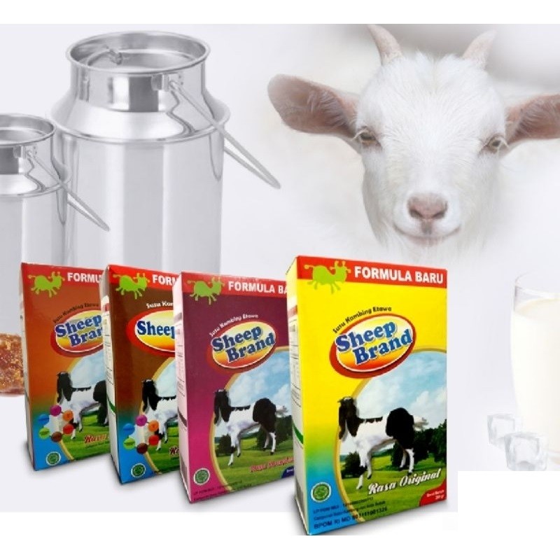 

PAKET 2 KOTAK SUSU KAMBING SHEEPBRAND KEMASAN 200 GRAM