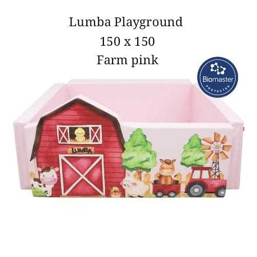 LUMBA PLAYMATE - PLAYGROUND FARM PINK - UKURAN 150 CM X 150 Cm