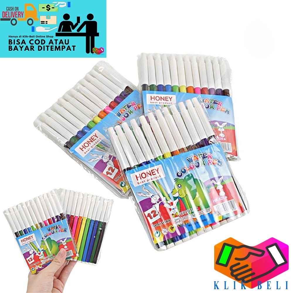 

Spidol Set Warna Mini 12 Pcs Color Pen Kecil Kode 828 Honey Spidol Anak Murah