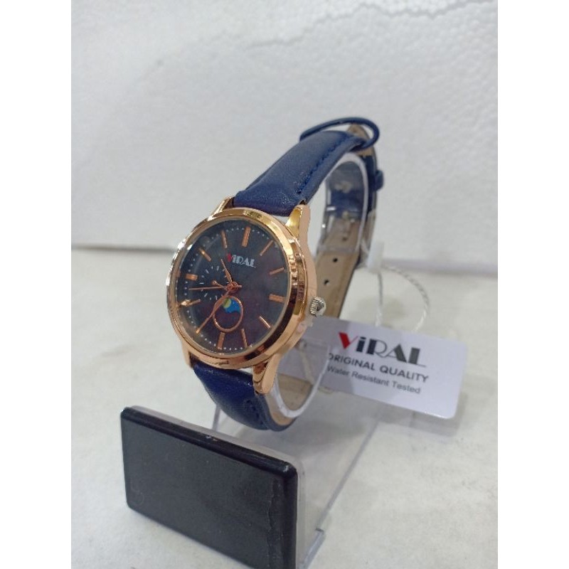 BSKW ( VRL 181123-2 ) JAM TANGAN COUPLE MURAH JAM TANGAN PRI WANITA FASHION KULIT ANALOG ANTI AIR
