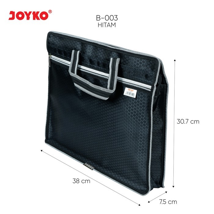 

⭐BISA COD⭐ Tas File Dokumen Folder Bag Joyko B003 Black