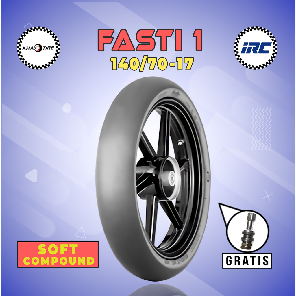 Ban Motor Slick IRC FASTI 1 140/70 Ring 17 Tubeless