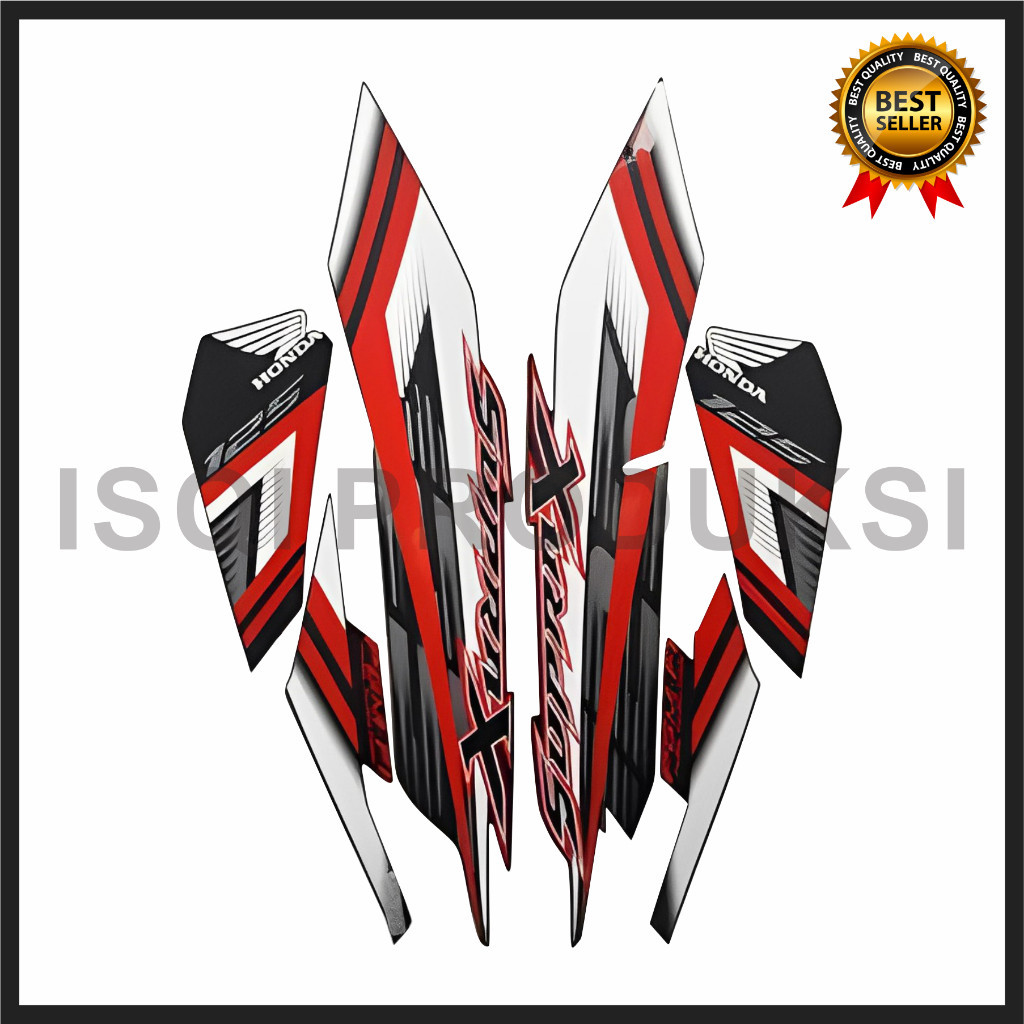 STIKER STRIPING STANDAR SUPRA X 125 FI 2022 - LIST STRANDAR SUPRA X 125 FI 2022 Termurah & Terlaris