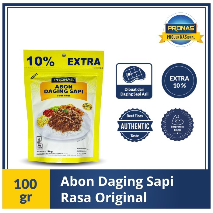 

Pronas Abon Sapi Original (kemasan ziplock) 100 g