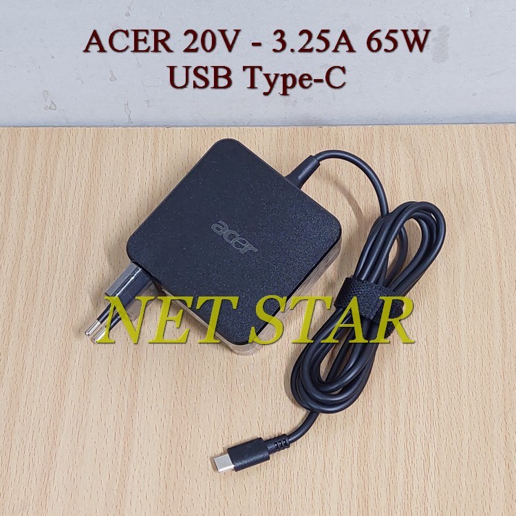 Adaptor Charger 65W For Acer Aspire 5 Spin 14 A5SP14 A5SP14-51MTN 20V 3.25A Type-C -NSTAR