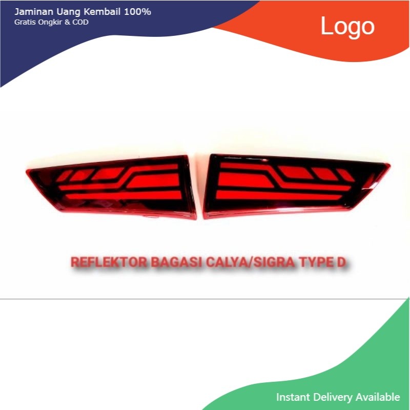 Lampu reflektor bagasi type D Calya/Sigra. Tasya_Variasi_Mobil