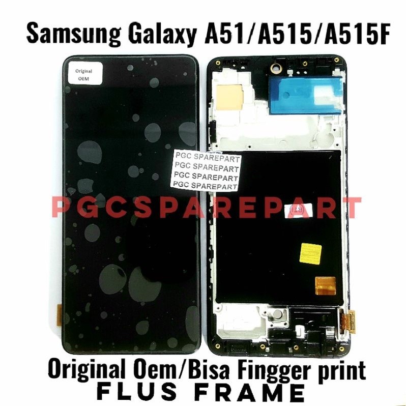 Original Oem LCD Touchscreen Fullset + Frame Samsung Galaxy A51 4G / A515 4G / A515F 4G / SM-A515F/D