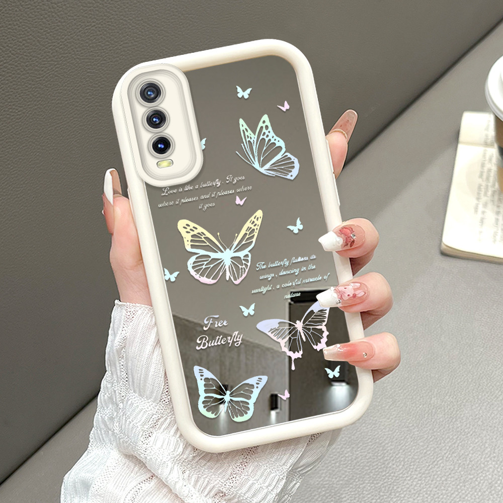 Vivo Y20i Y20S Y12S Y20 2021 Y20SG Y12A Terbaru Hp Casing Untuk JZ Mirror Cassing Mode Sofcase Silik