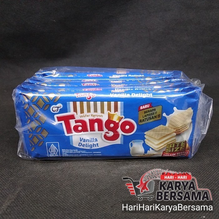 

MAKANAN RINGAN TANGO WAFER VANILLA DELIGHT ISI 10'S X 16GR