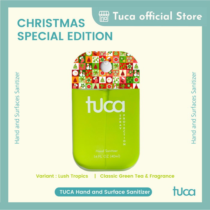 

[Best Seller] Christmas Special Design Tuca Hampers - Hand & Surface Sanitizer Gift - Xmas Z Green