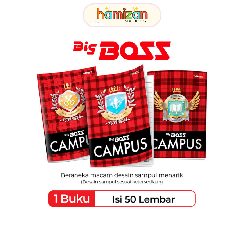 

( 1 pack 10 buku ) BUKU TULIS merk Sidu | Big Boss Campus 50 Lembar Sinar Dunia | Buku Boxy / BigBoss Campus Buku Tulis 50 Lembar Murah Berkualitas