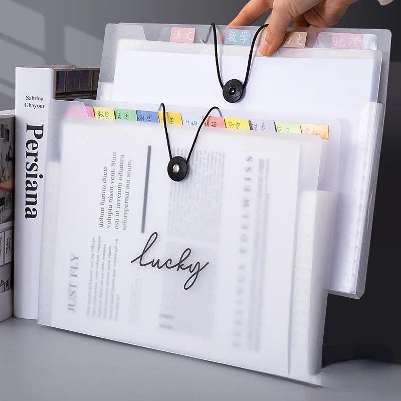 

A4 Multigrid File Document Pouch Folder Holder Organizer Planner Organ Bag Folder Material Bill Storages Office Accessories