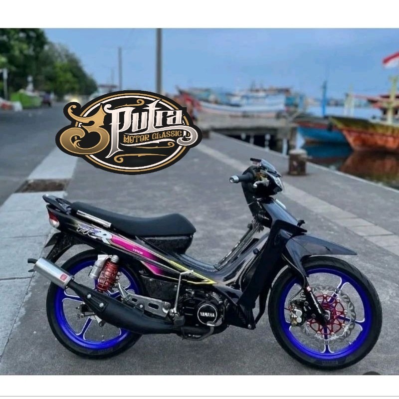 Striping lis sticker standar ORI yamaha fiz r fizr 1996 1997 1998 hitam lis pink stiker fiz (brk str