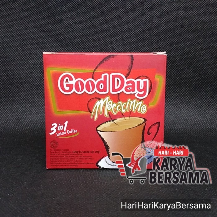 

MINUMAN BUBUK GOOD DAY MOCACINNO 5 SACHET X 20GR