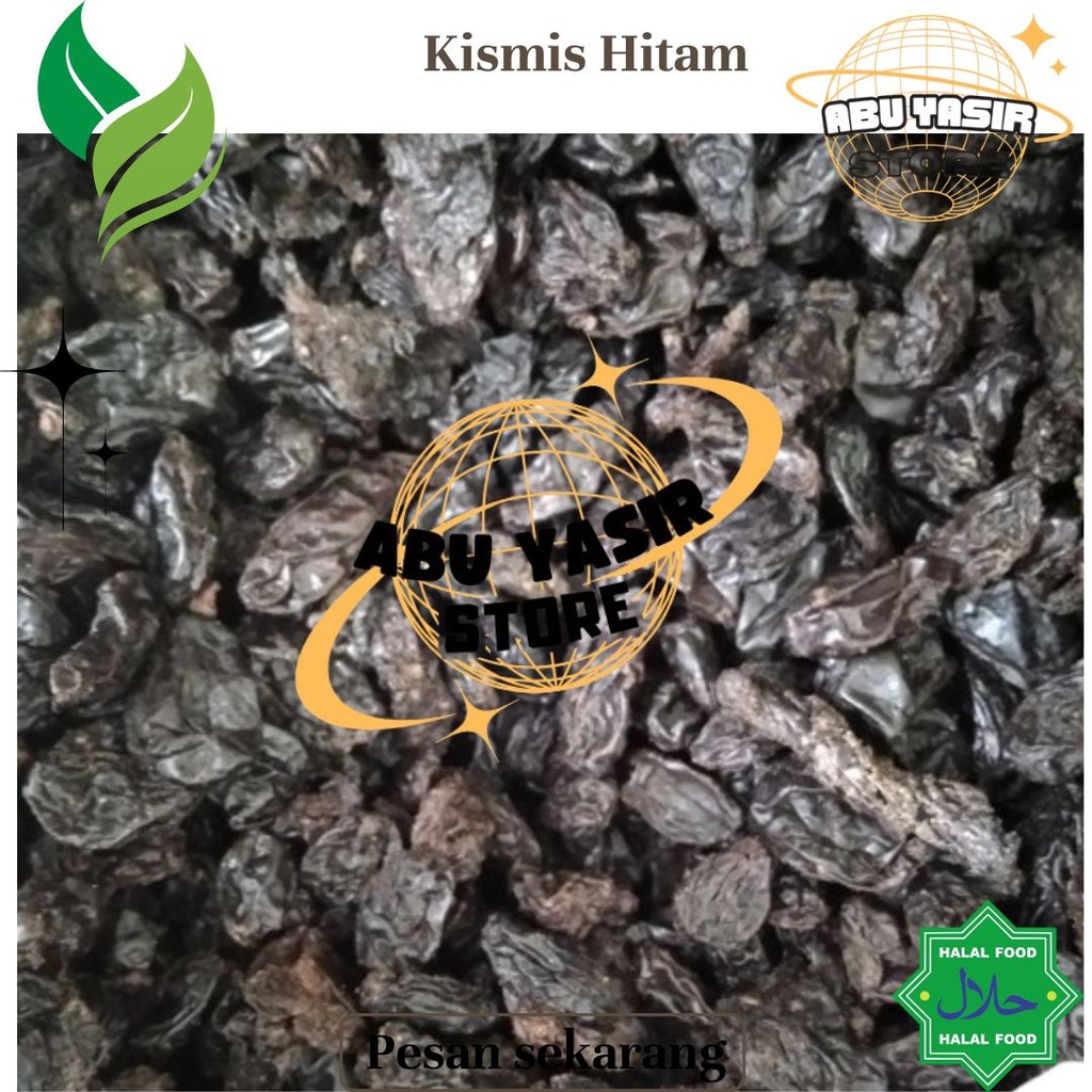 

Kismis Hitam Coklat/Black Brown Raisin 250 gr