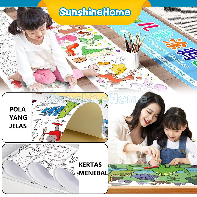 

3 M Graffiti Scroll Kertas Mewarnai Jumbo Anak Kertas Mewarnai Jumbo Dan Besar