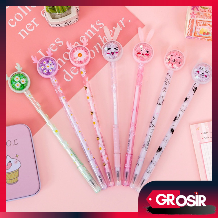 

Grosir - S5610 Pena Pulpen Gel Motif Karakter Kelinci Lucu / Bolpen Gel / Pena Telinga Kelinci / Pulpen Gel 0.5mm / Stationery Sekolah
