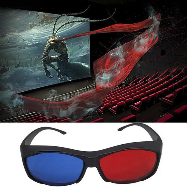 Kacamata 3D Glasses Movie Cinematic Frame Plastik / Kacamata 3 Dimensi Frame / Kaca Mata Tiga Dimens