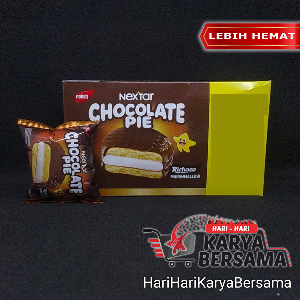 

MAKANAN RINGAN NABATI NEXTAR CHOCOLATE PIE PER BOX ISI 12'S X 24GR