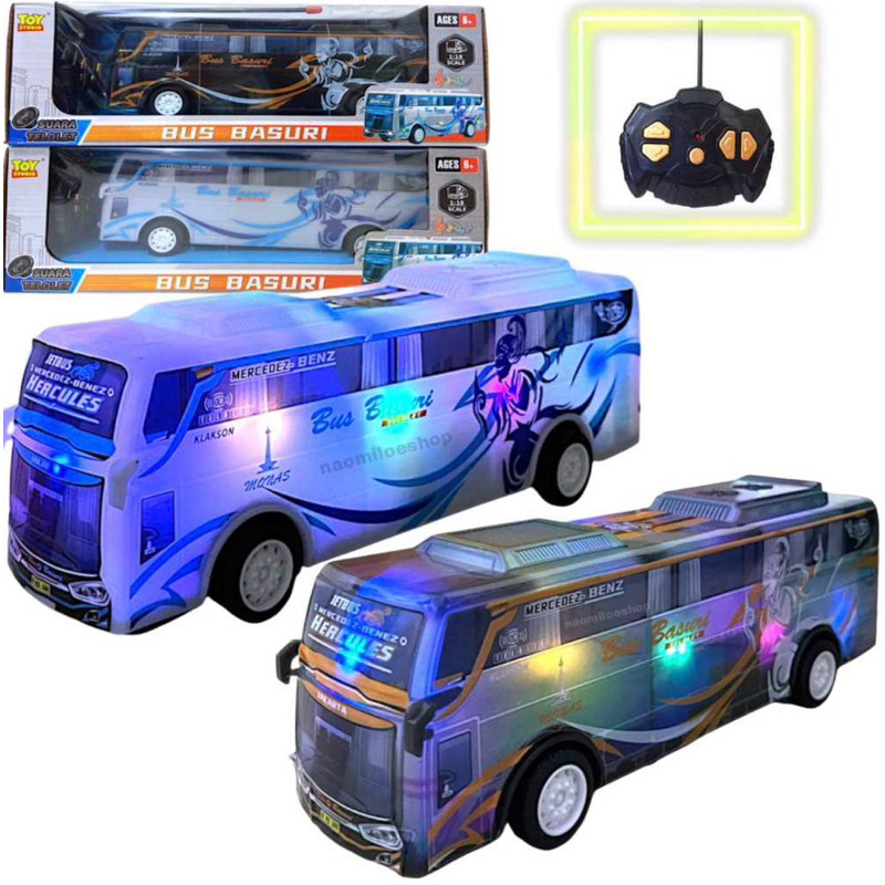 Mainan Anak Bus Bes Bis Basuri Telolet Kendaraan Mainan Travel Bunyi Remot