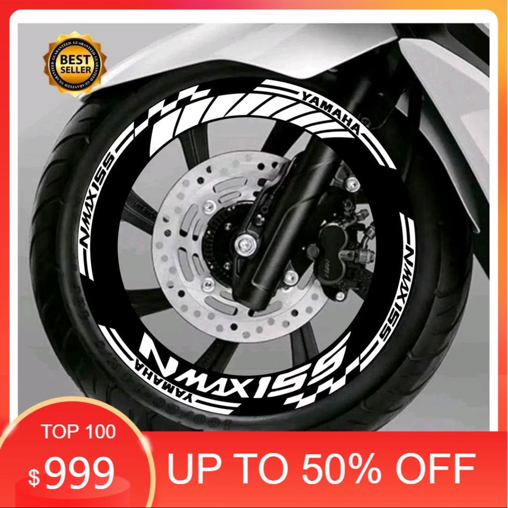 Sticker lis velg motor yamaha Nmax New 155 keren