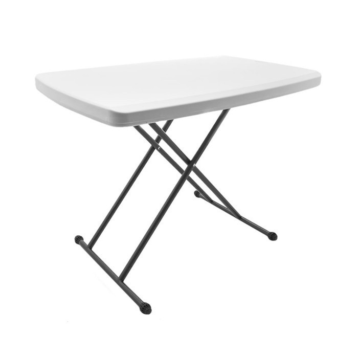 SA MEJA LIPAT KOPER HPL ALUMINIUM-MEJA LIPAT PORTABLE - KAKI BULAT