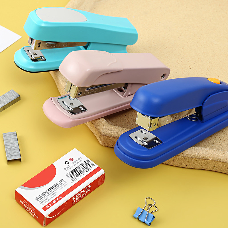 

1pc Durable Metal Desktop Stapler for Office and School Use - Portable and Standard Size with Easy Paper Handling